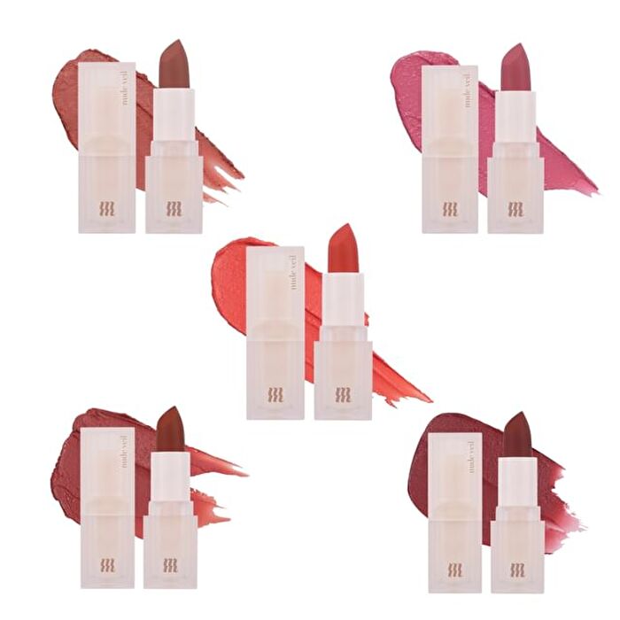 Merzy Nude Veil Lipstick - 5 Colors - #NV1 Apricot Fever