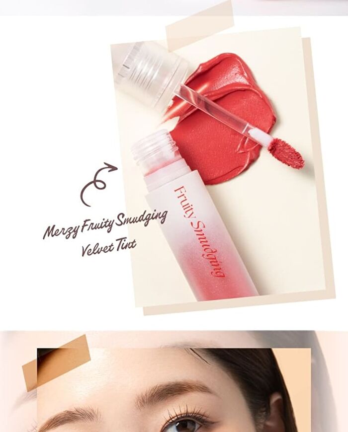 Merzy Fruity Smudging Velvet Tint - 5 Colors - #FS4 Cherry Smudging