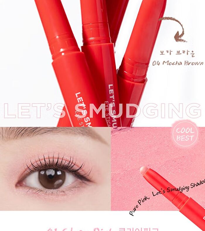 Let\'s Smudging Eye Stick Shadow - 4 Colors - #02 Soft Salmon