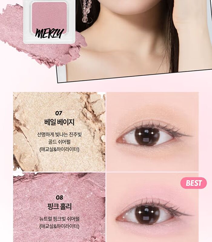 Let\'s Wearing Eyeshadow - 8 Colors - #01 Pale Peony
