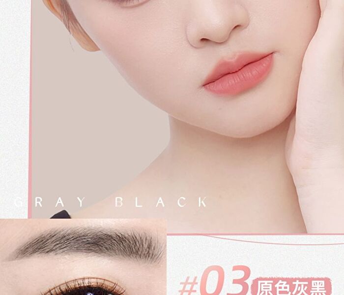 3D Precision Multi-Use Liquid Eyebrow Pen - 3 Colors - 01# Coffee Brown - 1.2g
