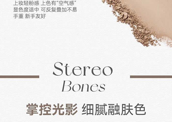 Novo Shimmer Dual-Tone Highlighter Palette - 3 Types - 01# Wild Gardenia - 9g