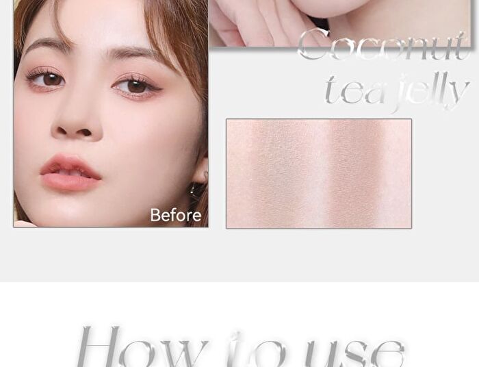 Novo Shimmer Dual-Tone Highlighter Palette - 3 Types - 01# Wild Gardenia - 9g