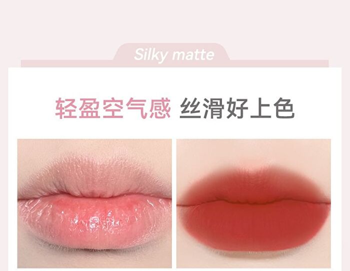 Matte Dewy Dual-Effect Lip Gloss - 6 Colors - 296# Addictive Red (1.4g & 1.3g)