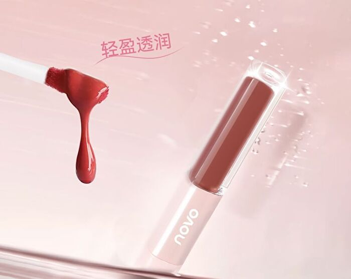 Matte Dewy Dual-Effect Lip Gloss - 6 Colors - 296# Addictive Red (1.4g & 1.3g)