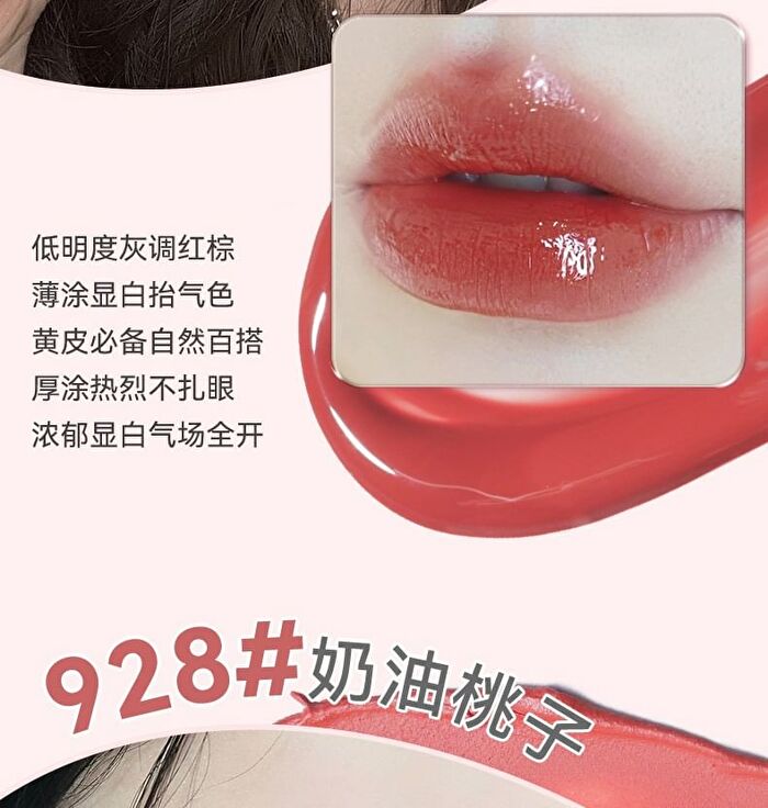Matte Dewy Dual-Effect Lip Gloss - 6 Colors - 296# Addictive Red (1.4g & 1.3g)