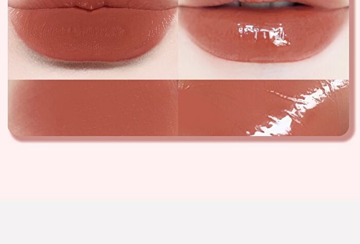 Matte Dewy Dual-Effect Lip Gloss - 6 Colors - 296# Addictive Red (1.4g & 1.3g)