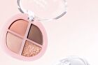 Heartbeat 4-Color Eyeshadow Palette - 5 Types - 01# Nude Apricot - 6.4g