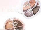Heartbeat 4-Color Eyeshadow Palette - 5 Types - 01# Nude Apricot - 6.4g