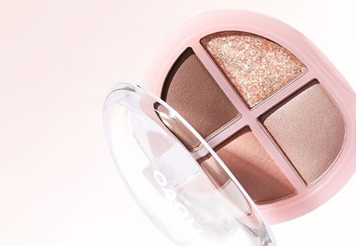 Heartbeat 4-Color Eyeshadow Palette - 5 Types - 01# Nude Apricot - 6.4g