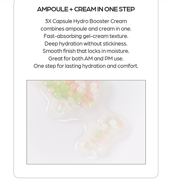 3X Capsule Hydro Booster Cream - 50ml