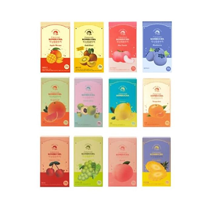 Zaksimlab Kombucha - 12 Types - Apple Mango