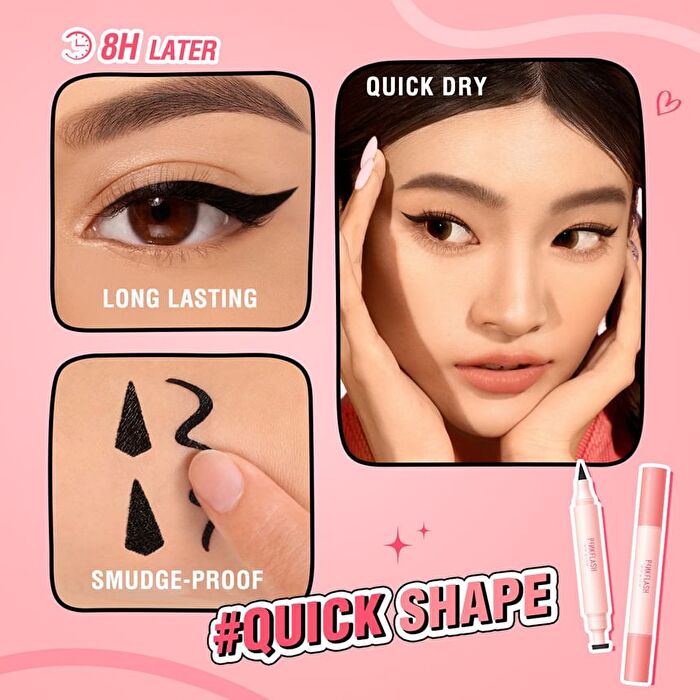 Pinkflash Long-Wear Liquid Eyeliner - #Black - 2g