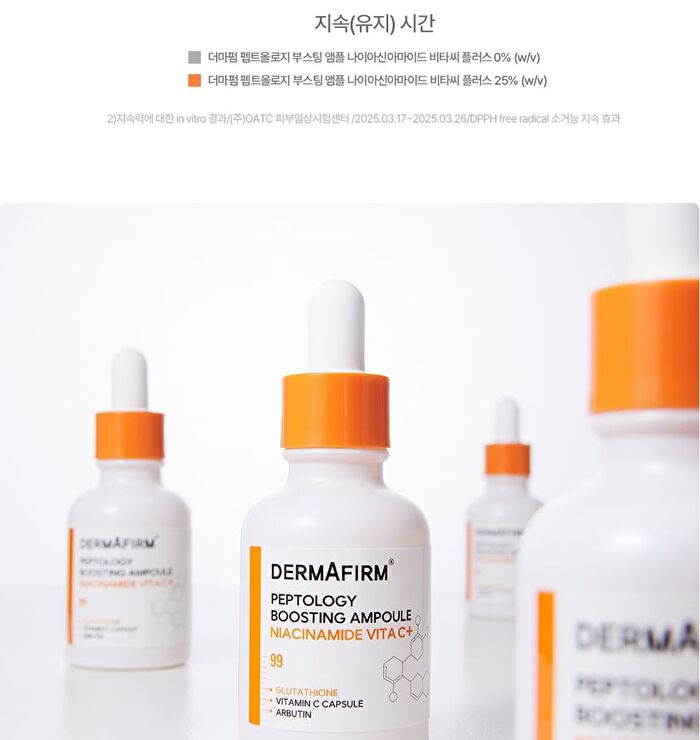 Dermafirm Peptology Boosting Ampoule Niacinamide Vita C+ - 30ml