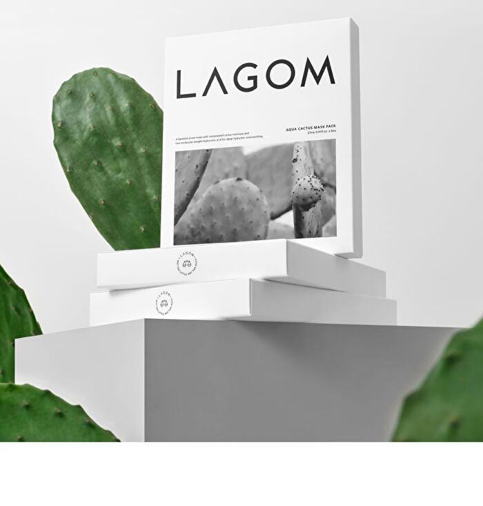 Lagom Aqua Cactus Mask Pack Set - 27ml x 5 sheets