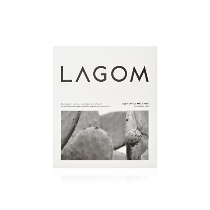 Lagom Aqua Cactus Mask Pack Set - 27ml x 5 sheets