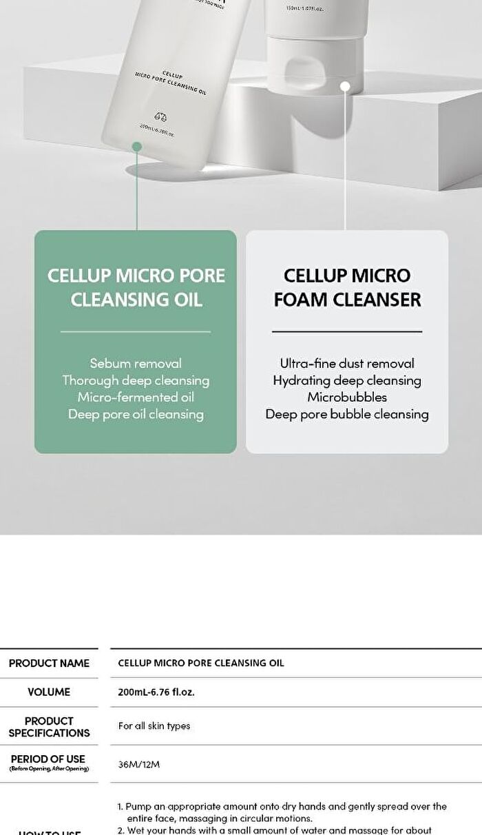 Lagom Cellup Micro Pore Cleansing Oil - 200ml