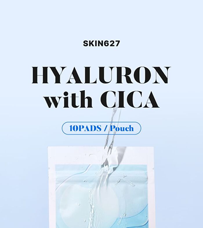SKIN627 Hyaluron With Cica Toner Pad - 10 pads