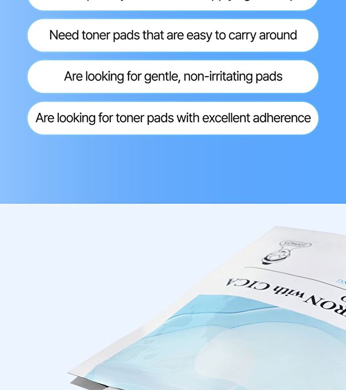 SKIN627 Hyaluron With Cica Toner Pad - 10 pads