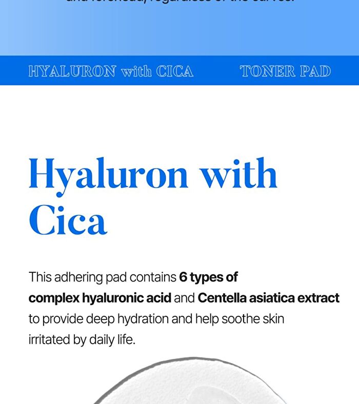 SKIN627 Hyaluron With Cica Toner Pad - 10 pads