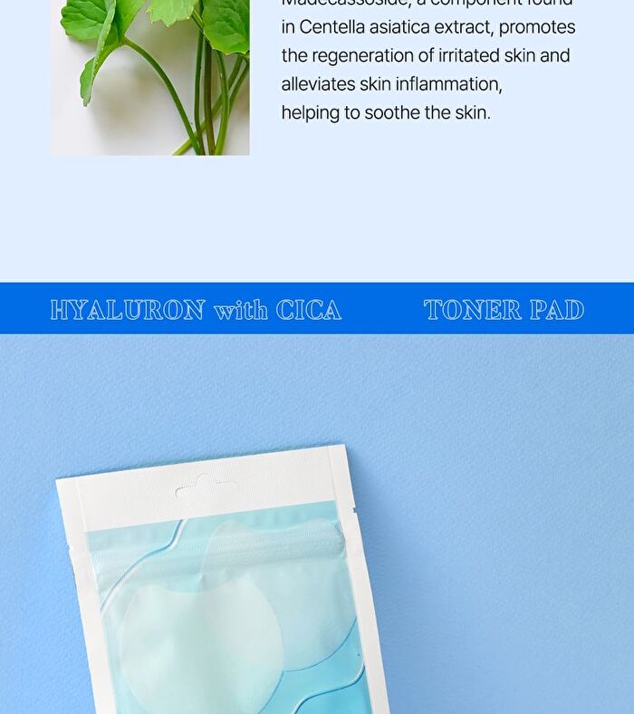 SKIN627 Hyaluron With Cica Toner Pad - 10 pads