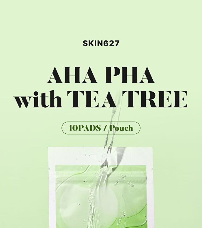 SKIN627 AHA PHA With Tea Tree Toner Pad - 10 pads