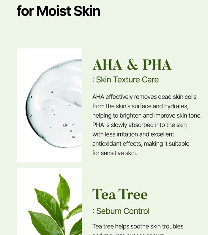 SKIN627 AHA PHA With Tea Tree Toner Pad - 10 pads