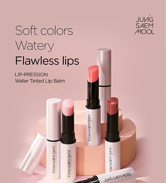 Jung Saem Mool Lip-Pression Water Tinted Lip Balm - 2 Colors - Pastella