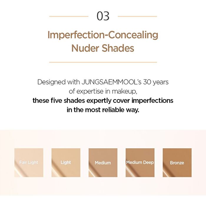 Jung Saem Mool Skin Nuder Cushion Concealer - 5 Colors - Light