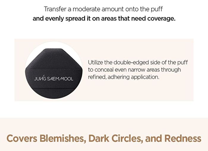 Jung Saem Mool Skin Nuder Cushion Concealer - 5 Colors - Light