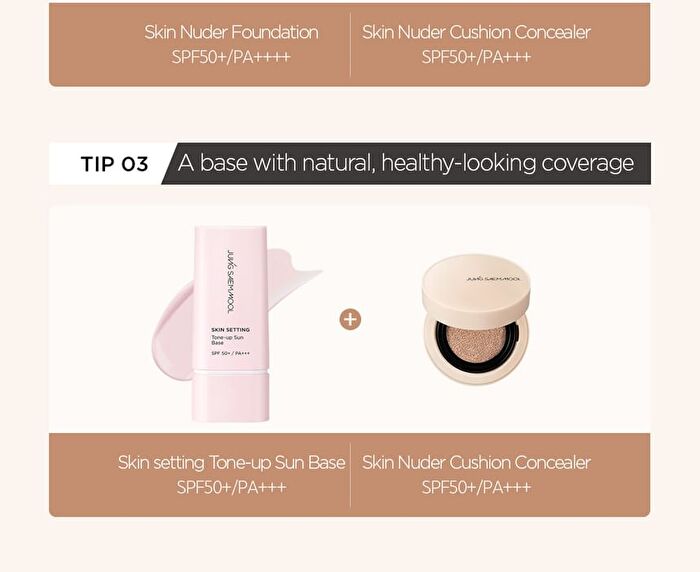 Jung Saem Mool Skin Nuder Cushion Concealer - 5 Colors - Light
