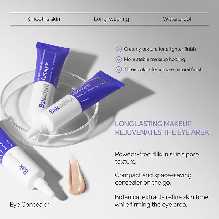 Bakuchiol + Peptides Retinol Eye Concealer Cream - 3 Shades - 01# Light Skin Color - 15g