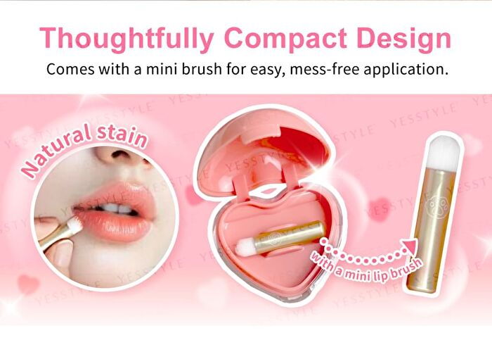 Pudding Heart Pot 2 in 1 Lips & Cheeks Blush - Rose Cream