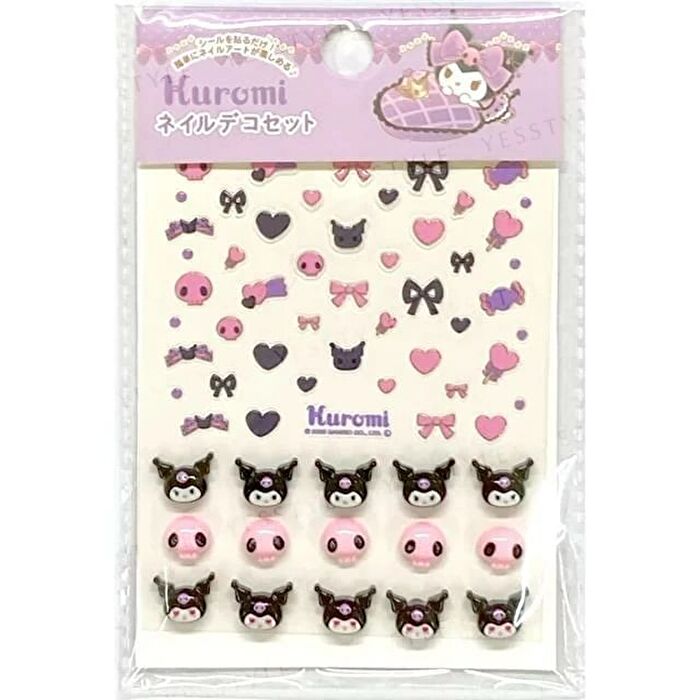 Sanrio Kuromi Nail Art Sticker - 1 set