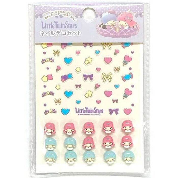 Sanrio Little Twin Stars Nail Art Sticker - 1 set