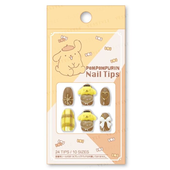 Sanrio Pompompurin Nail Tips - 1 set