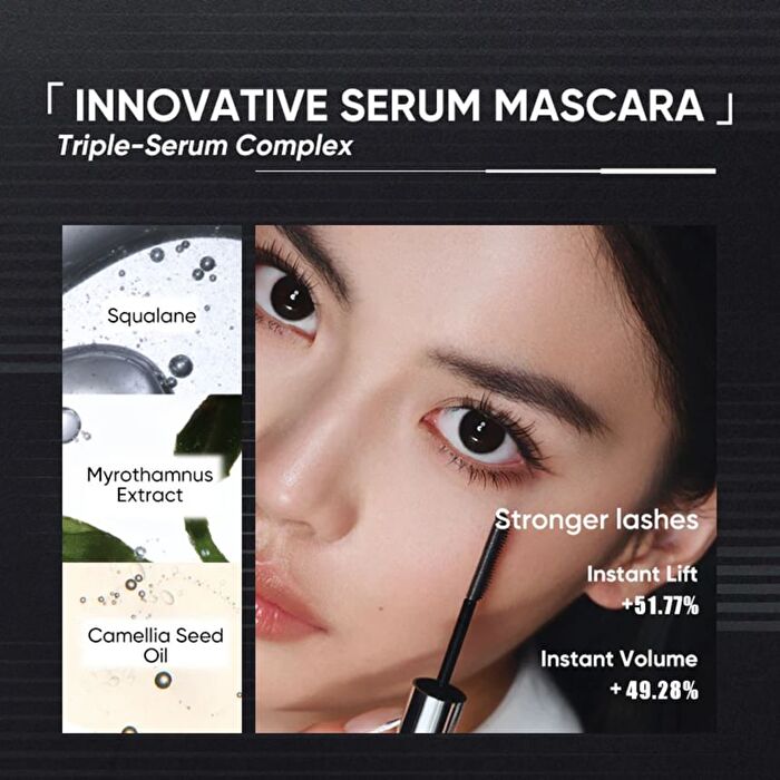 [Dual-Wing] Serum Mascara - 2 Colors - #01 Black - 3g