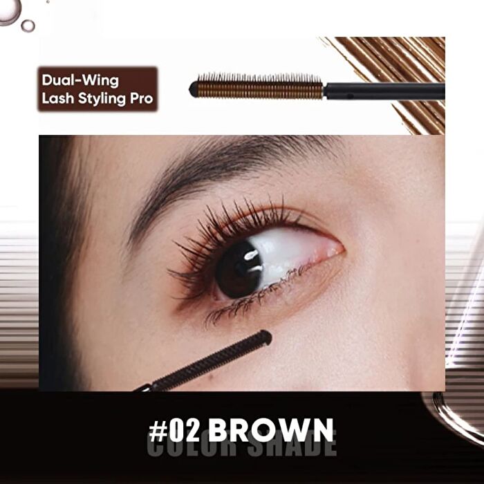 [Dual-Wing] Serum Mascara - 2 Colors - #01 Black - 3g