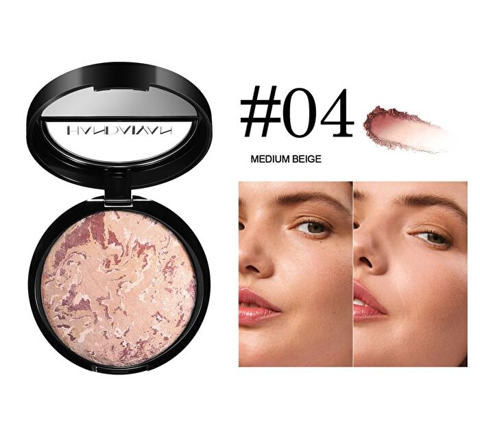 Glow Fusion Duo Concealer Pressed Powder - 7 Shades - 04# Medium Beige - 15g