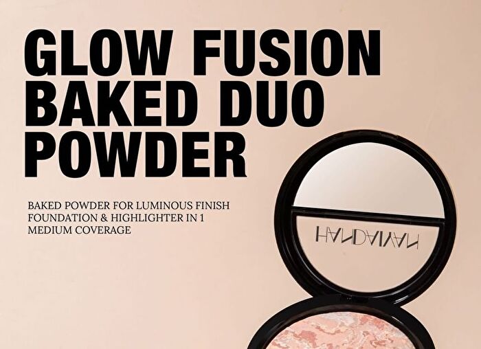 Glow Fusion Duo Concealer Pressed Powder - 7 Shades - 04# Medium Beige - 15g