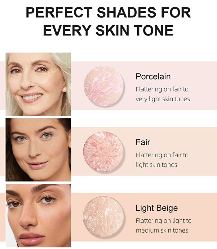 Glow Fusion Duo Concealer Pressed Powder - 7 Shades - 04# Medium Beige - 15g