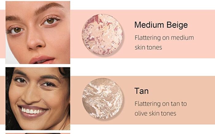 Glow Fusion Duo Concealer Pressed Powder - 7 Shades - 04# Medium Beige - 15g