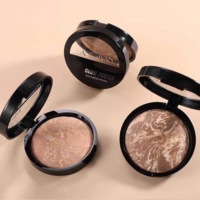 Glow Fusion Duo Concealer Pressed Powder - 7 Shades - 04# Medium Beige - 15g