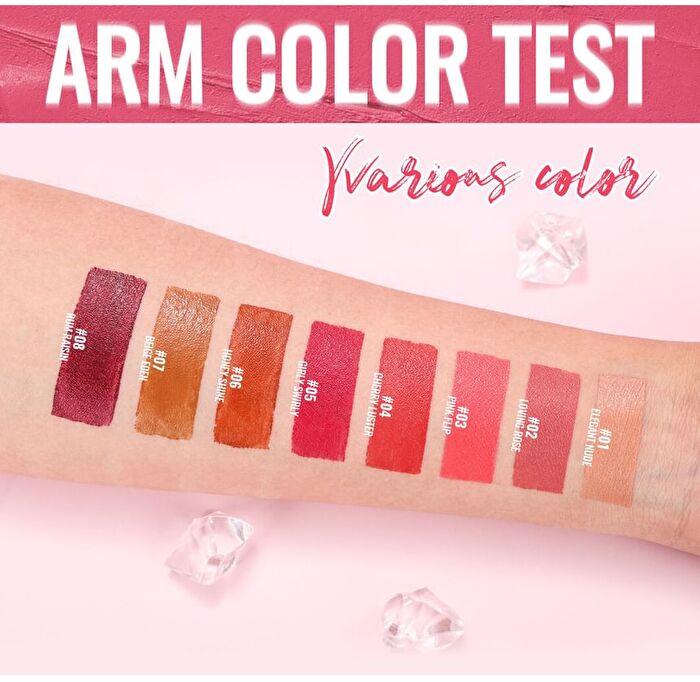 Nourish Creamy Lipstick - 8 Colors - 08# Rum Raisin - 3.2g