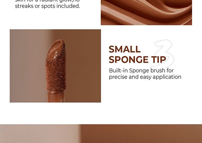Beauty Glazed Stereo Contour Sculpt Liquid Concealer - 2 Shades - 102# Dark Brown - 5.2g