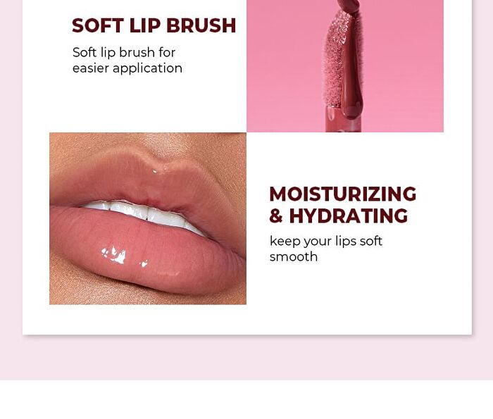 Beauty Glazed Watery Mirror Lip Gloss - 6 Colors - 04# - 3.7g