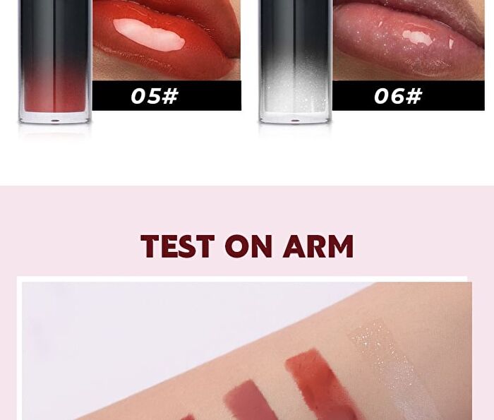 Beauty Glazed Watery Mirror Lip Gloss - 6 Colors - 01# - 3.7g