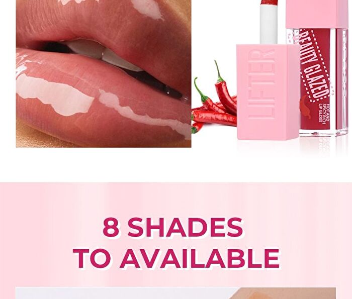 Beauty Glazed Spicy Rich Moisturizing Lip Gloss - 8 Colors - 102# Pink - 4.6g