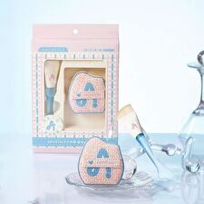 Amortals Fishtail Foundation Brush & Powder Puff Set - Set of 2
