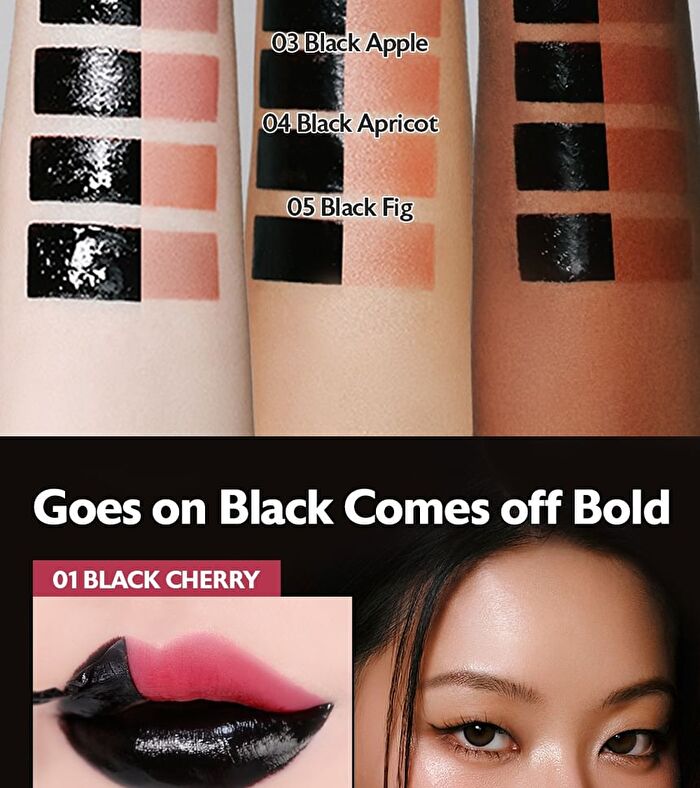 Black Peel Off Lip Tattoo - 5 Colors - #04 Black Apricot